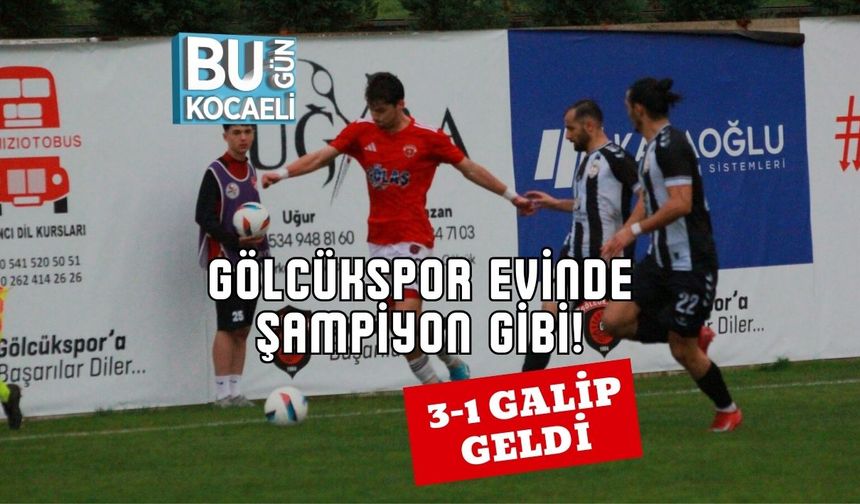 Gölcükspor Evinde Şampiyon Gibi! 3-1 Galip Geldi