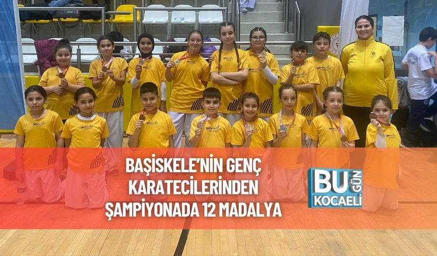 Başiskele’nin Genç Karatecilerinden Şampiyonada 12 Madalya