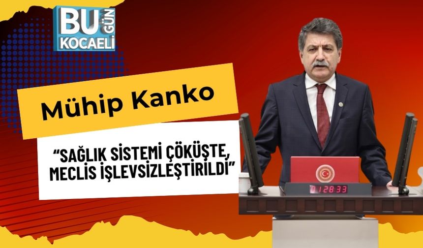 Mühip Kanko: “Sağlık Sistemi Çöküşte, Meclis İşlevsizleştirildi”