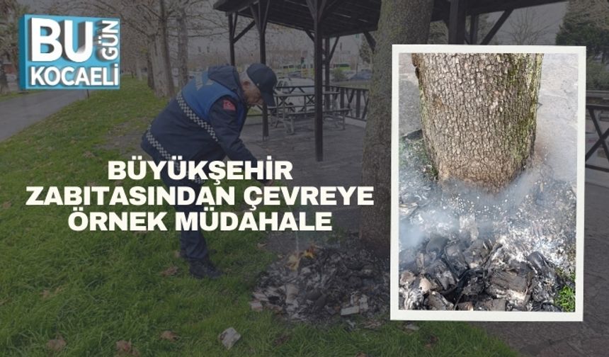Büyükşehir Zabıtasından Çevreye Örnek Müdahale