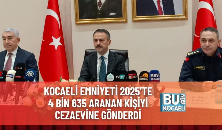 Kocaeli Emniyeti 2025’te 4 Bin 635 Aranan Kişiyi Cezaevine Gönderdi