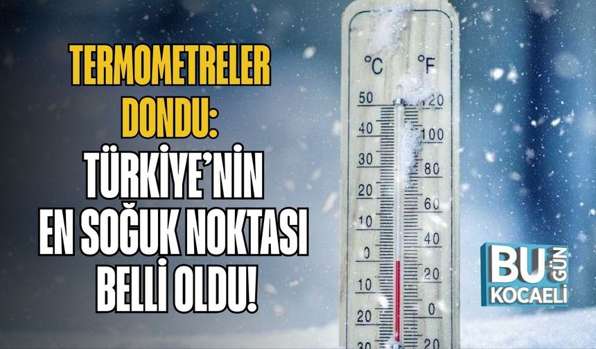 Termometreler Dondu: Türkiye’nin En Soğuk Noktası Belli Oldu!