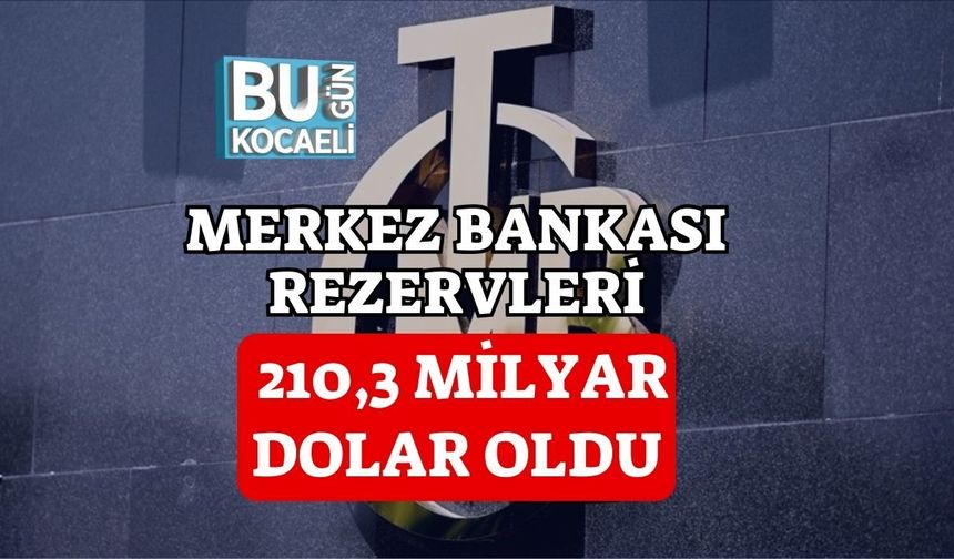 MERKEZ BANKASI REZERVLERİ 210,3 MİLYAR DOLAR OLDU