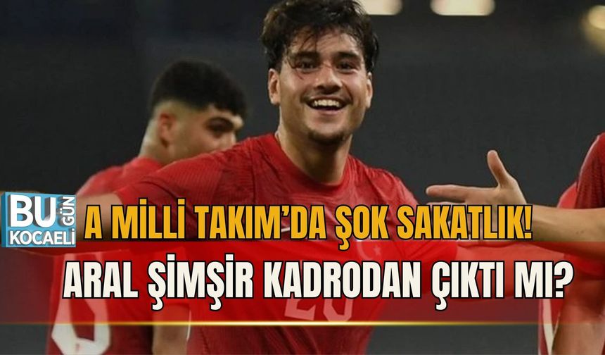A MİLLİ TAKIM’DA ŞOK SAKATLIK! ARAL ŞİMŞİR KADRODAN ÇIKTI MI?