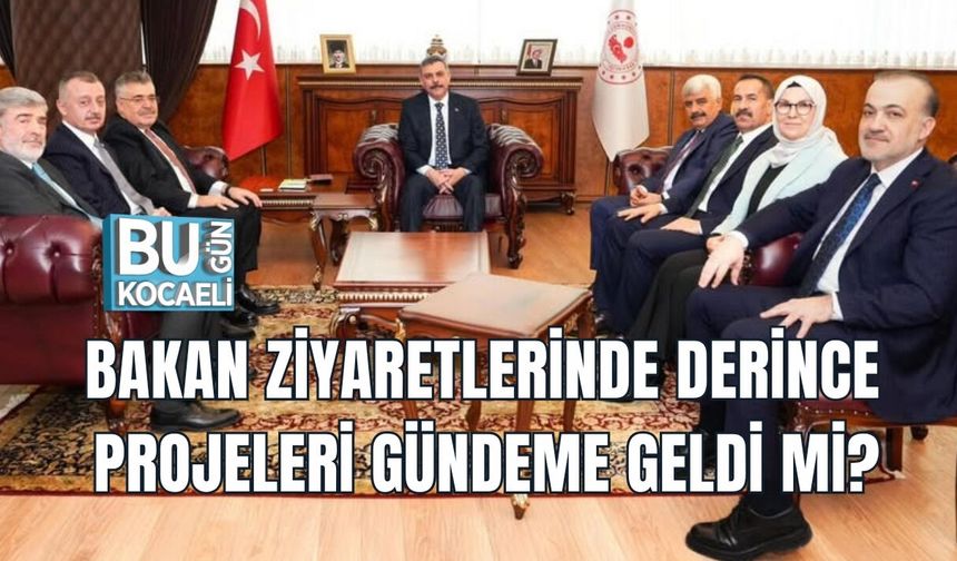 BAKAN ZİYARETLERİNDE DERİNCE PROJELERİ GÜNDEME GELDİ Mİ?