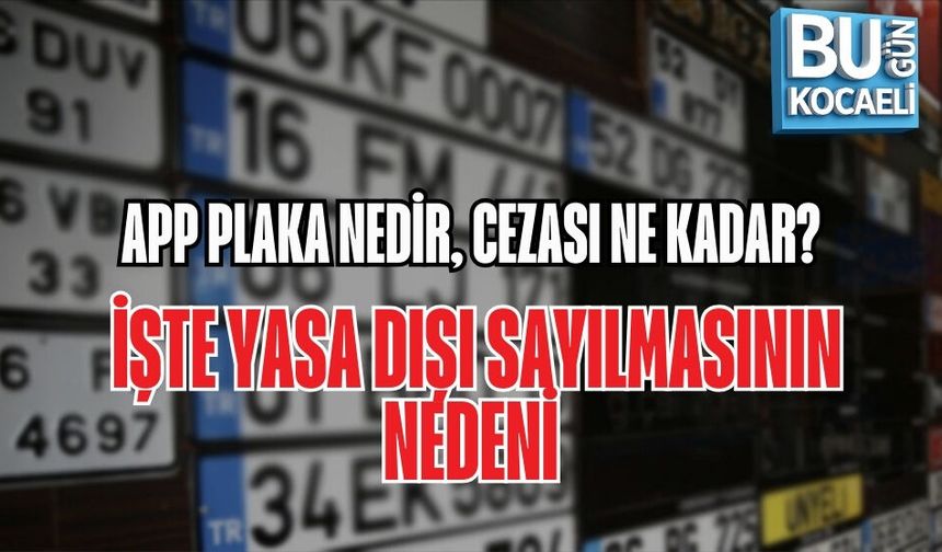 APP PLAKA NEDİR, CEZASI NE KADAR? İŞTE YASA DIŞI SAYILMASININ NEDENİ