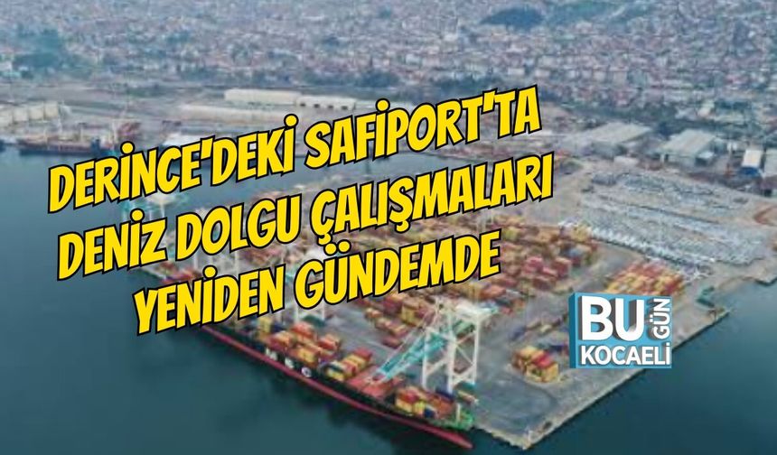 DERİNCE'DEKİ SAFİPORT'TA DENİZ DOLGU ÇALIŞMALARI YENİDEN GÜNDEMDE