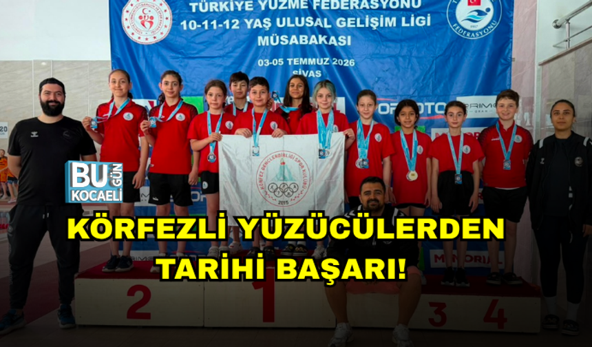 KÖRFEZLİ YÜZÜCÜLERDEN TARİHİ BAŞARI! SİVAS'TAN 28 MADALYA İLE DÖNDÜLER