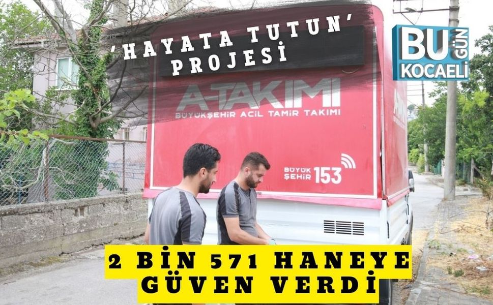 ‘Hayata Tutun’ projesi 2 bin 571 haneye güven verdi