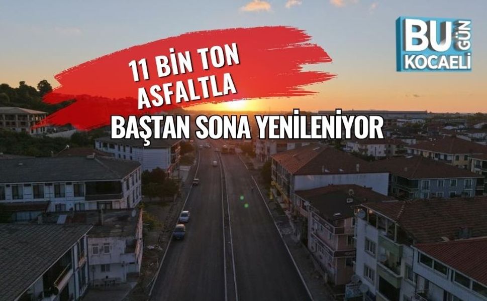 11 Bin Ton Asfaltla Baştan Sona Yenileniyor