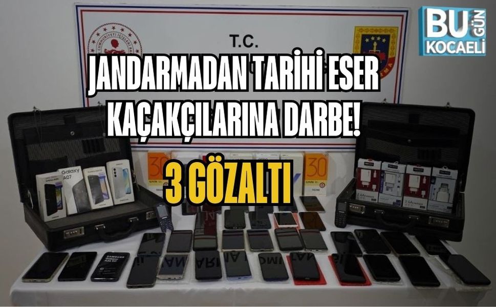 JANDARMADAN TARİHİ ESER KAÇAKÇILARINA DARBE: 3 GÖZALTI