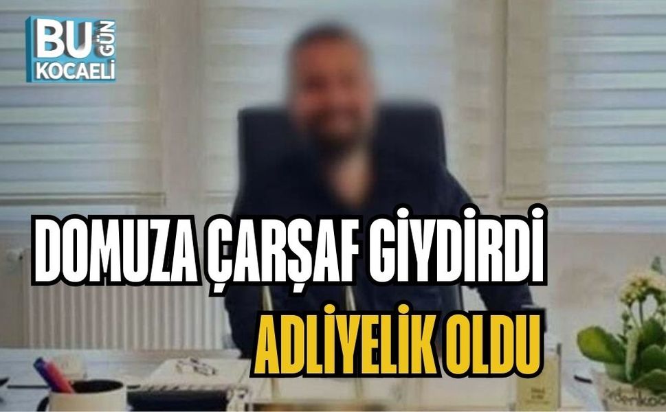 DOMUZA ÇARŞAF GİYDİRDİ, ADLİYELİK OLDU