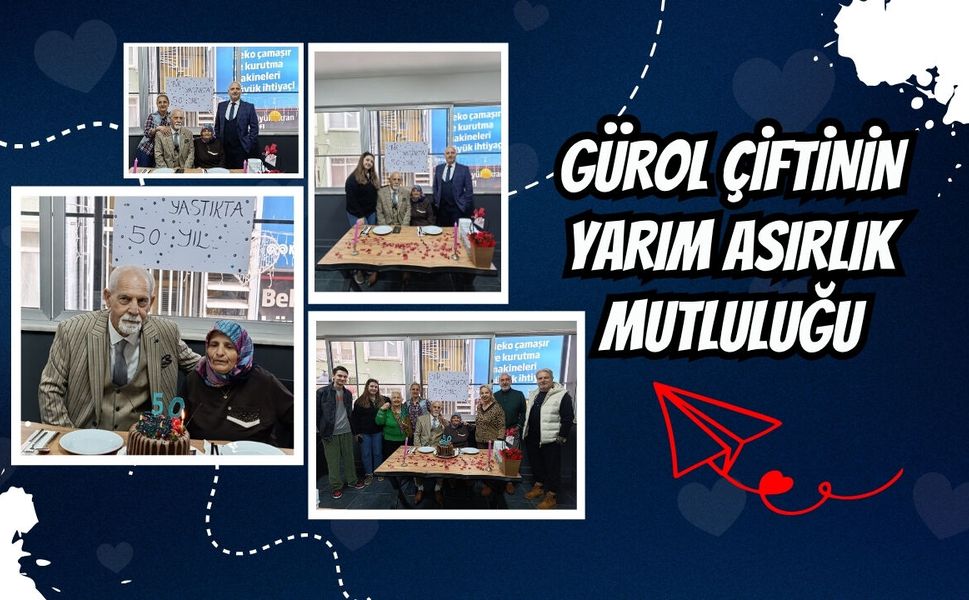 GÜROL ÇİFTİNDEN ALTIN YIL YARIM ASIRLIK MUTLULUK