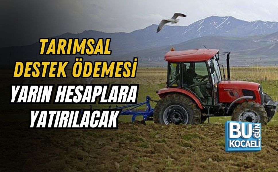 TARIMSAL DESTEK ÖDEMESİ YARIN HESAPLARA YATIRILACAK