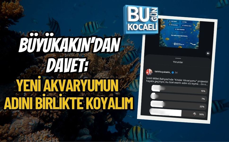BÜYÜKAKIN’DAN DAVET: YENİ AKVARYUMUN ADINI BİRLİKTE KOYALIM