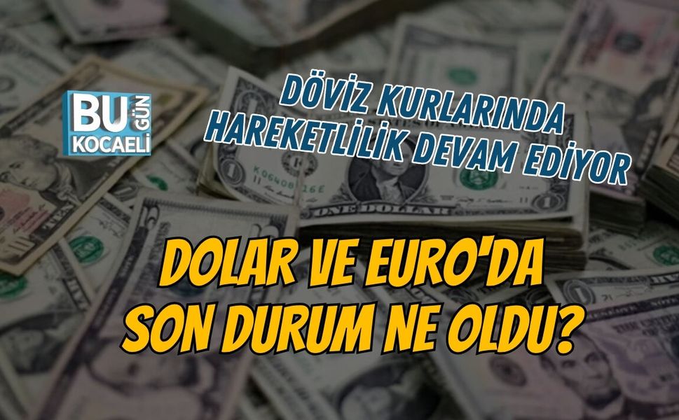 DÖVİZ KURLARINDA HAREKETLİLİK DEVAM EDİYOR DOLAR VE EURO'DA SON DURUM NE OLDU?