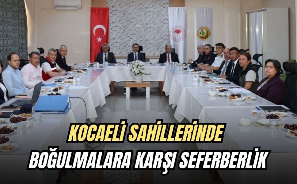 KOCAELİ SAHİLLERİNDE BOĞULMALARA KARŞI SEFERBERLİK