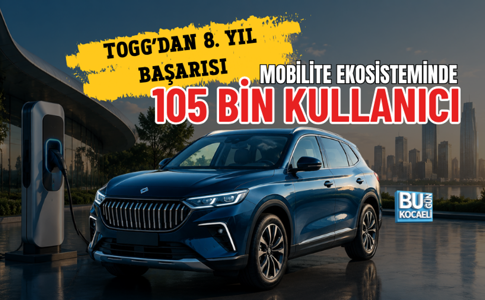 TOGG’DAN 8. YIL BAŞARISI: MOBİLİTE EKOSİSTEMİNDE 105 BİN KULLANICI