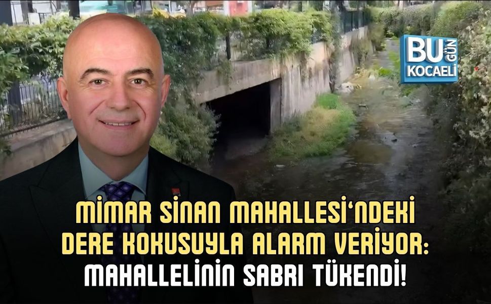 MİMAR SİNAN MAHALLESİ’NDEKİ DERE KOKUSUYLA ALARM VERİYOR: MAHALLELİNİN SABRI TÜKENDİ!