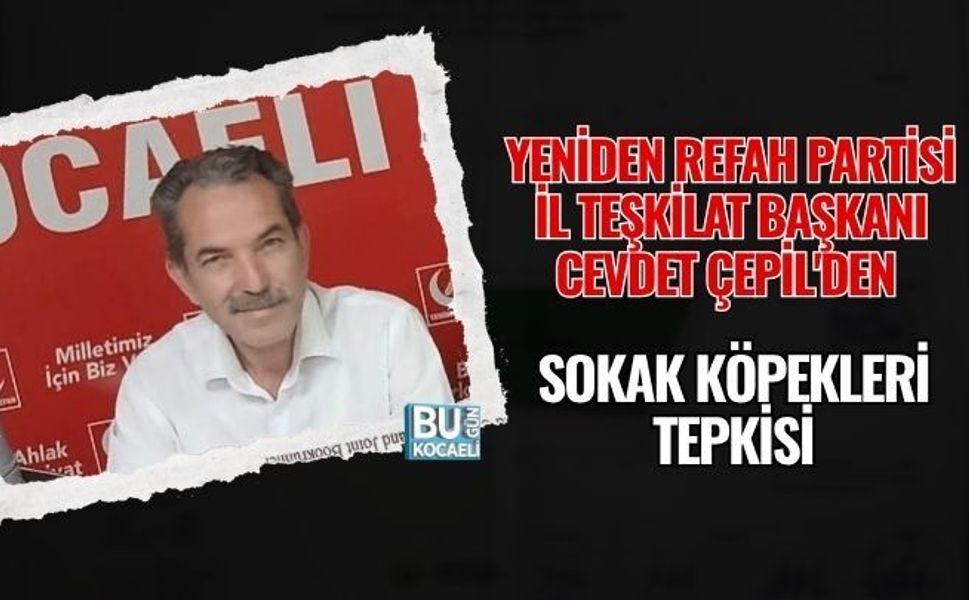 YENİDEN REFAH PARTİSİ İL TEŞKİLAT BAŞKANI CEVDET ÇEPİL'DEN SOKAK KÖPEKLERİ TEPKİSİ