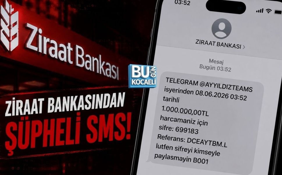 ZİRAAT BANKASI MÜŞTERİLERİNE ŞOK SMS! “AYYILDIZ TEAMS” ADIYLA 1 MİLYON TL’LİK İŞLEM BİLDİRİMİ