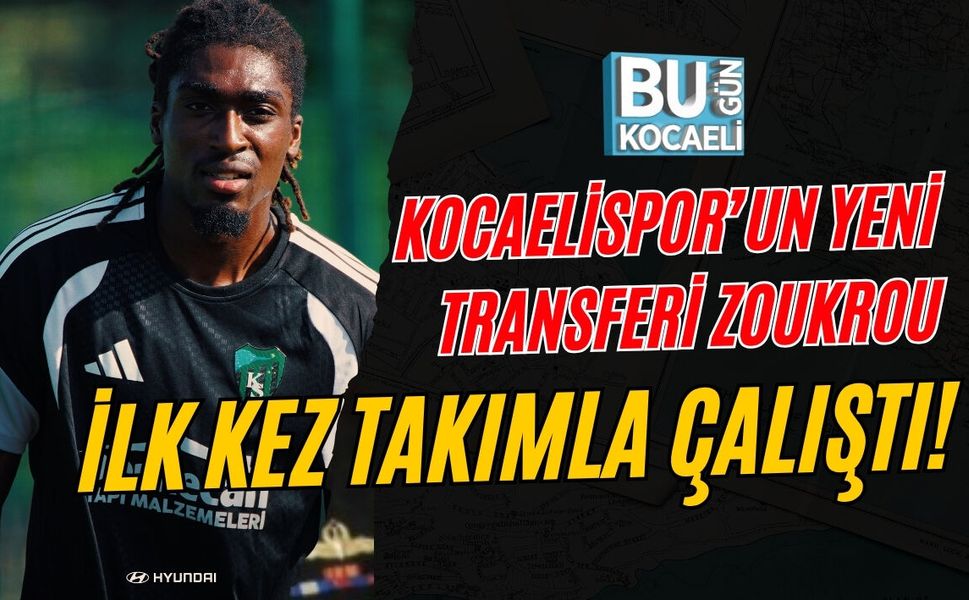 KOCAELİSPOR’UN YENİ TRANSFERİ ZOUKROU İLK KEZ TAKIMLA ÇALIŞTI!