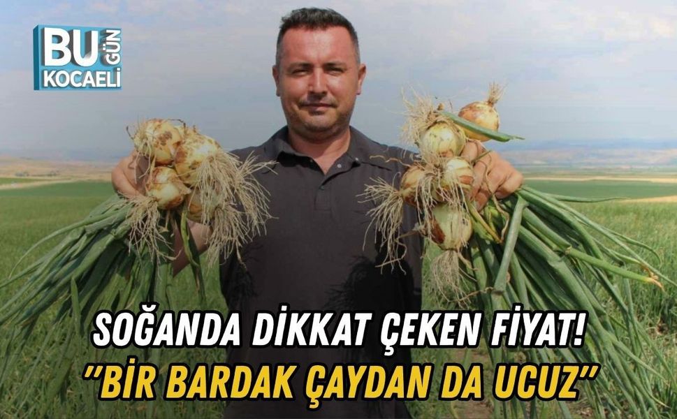 SOĞANDA DİKKAT ÇEKEN FİYAT! "BİR BARDAK ÇAYDAN DA UCUZ"