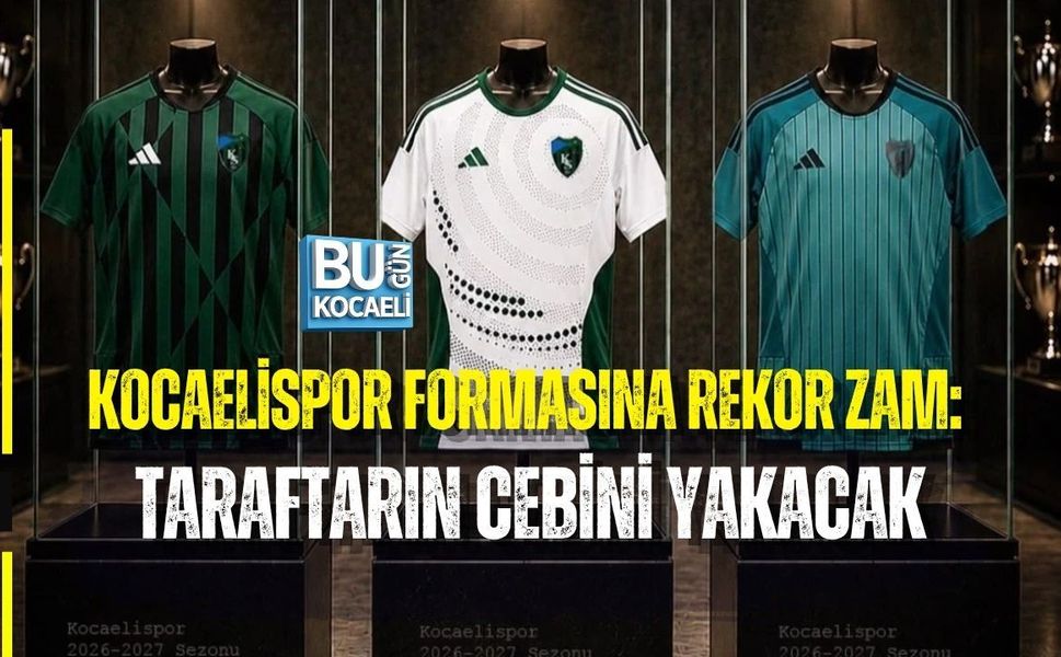 KOCAELİSPOR FORMASINA REKOR ZAM: TARAFTARIN CEBİNİ YAKACAK